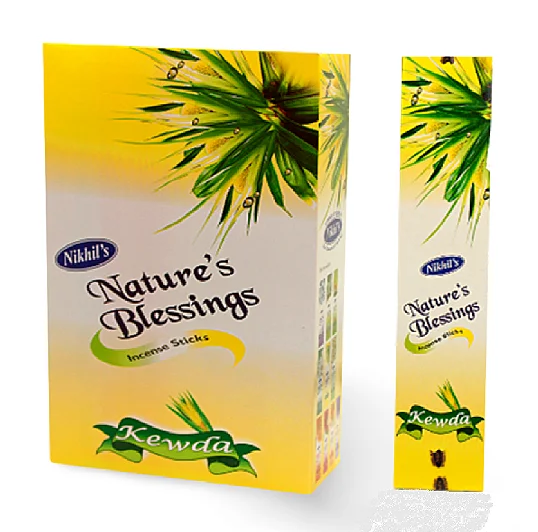 Nature's Blessings Kewda - Incenso Indiano (unitario) - Alivia a tensão