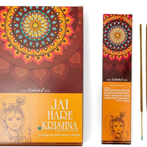 YOGATERIA Incenso Indiano Massala Jai Hare Krishna Natural Orgânico Goloka