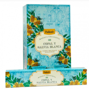 Tulasi Copal e Salvia Branca - Incenso Massala Indiano